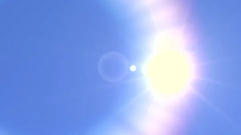 The sun passes across clear blue sky Stock Footage 159026835