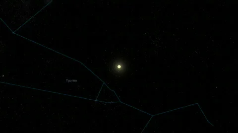 Sun passing through constellations, HD Stock Footage 735727
