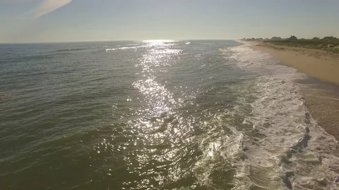 Sun path on water in Nantucket Stock Footage 78760817