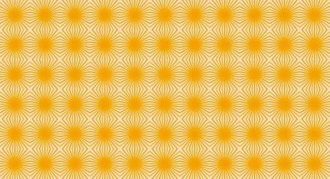 Sun pattern background vector eps 10 easy editable イラスト素材