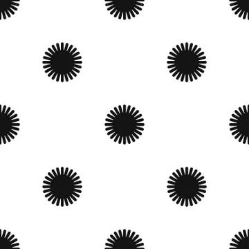 Sun pattern seamless black Stockillustratie