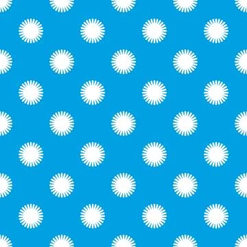 Sun pattern seamless blue Stockillustratie