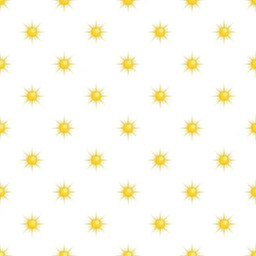 Sun pattern seamless Illustrazione stock