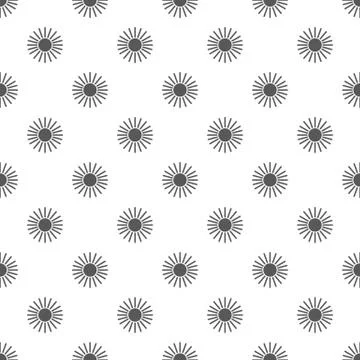 Sun pattern seamless Illustrazione stock