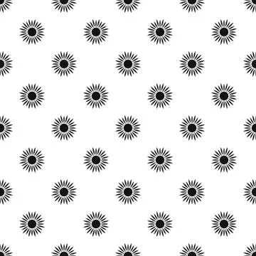 Sun pattern, simple style Illustrazione stock