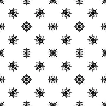 Sun pattern vector Illustrazione stock