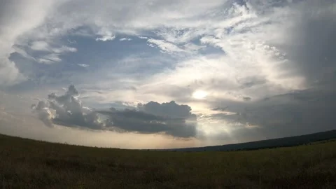 The Sun Peeps Out Among The Clouds Like An Eye Stock Footage 197530452