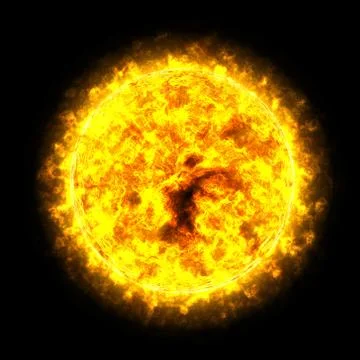 Sun Planet in the Space Stock-Fotos
