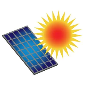 Sun Power Ilustração Stock