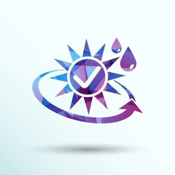 Sun protection block icon sunblock skin vector isolated Stock Illustration