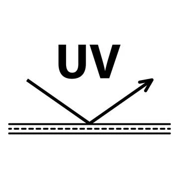 Sun protection factor icon, uv radiation block symbol, sun protect skin vecto Ilustração Stock