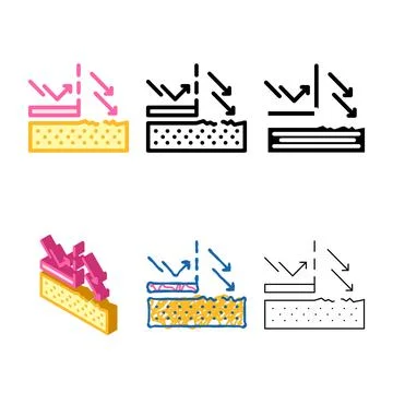 Sun protection forms cream layer color icon vector Stock Illustration