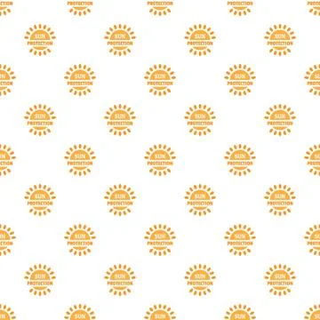 Sun protection pattern seamless vector Stockillustratie