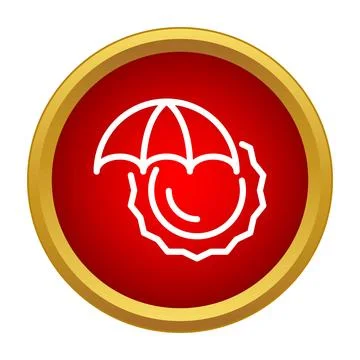 Sun protection shield icon preventing ultraviolet rays Ilustração Stock