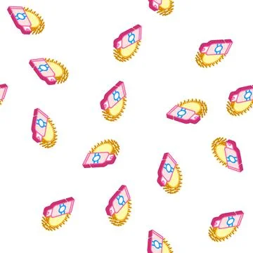 Sun protective skin bottle isometric icon seamless pattern Stock Illustration