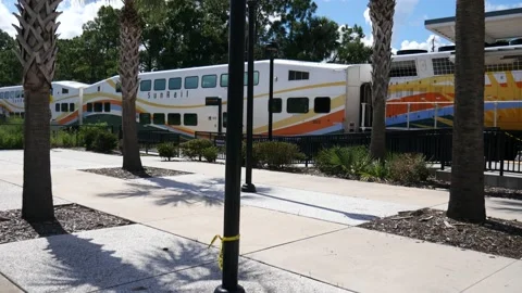 Sun rail leaving the station. Stock Footage 162924602