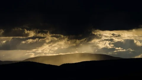 Sun Rain Time lapse Stock Footage 104227814