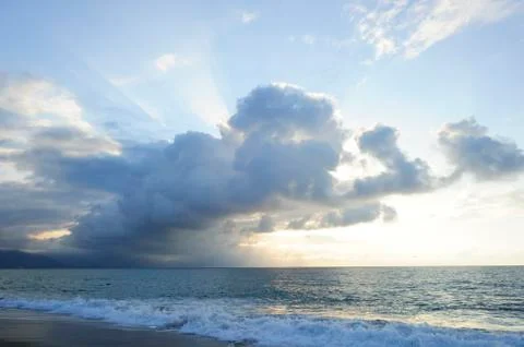 Sun Ray Clouds Stock Photos