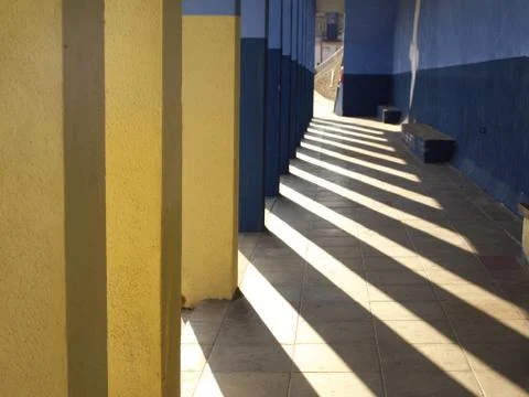 Sun Ray Columns Stock Photos