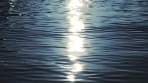 Sun ray reflecting into water Stock Footage 318032550