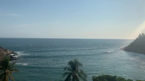 Sun Ray Tropical Beach HD Stock Footage 175873288