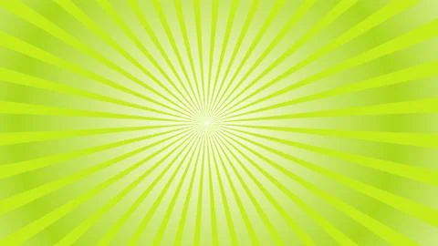 Sun rays background. Green radiate sun beam burst effect. Sunbeam light flash Stock Illustration