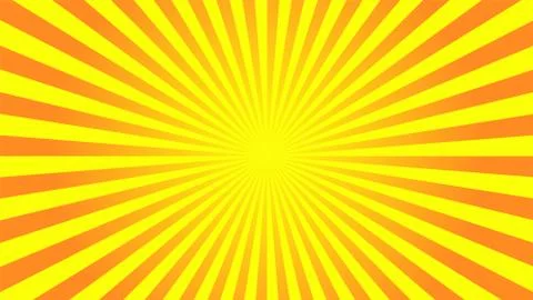 Sun rays background. Yellow orange radiate sun beam, burst effect. Sunbeam li Stock Illustration