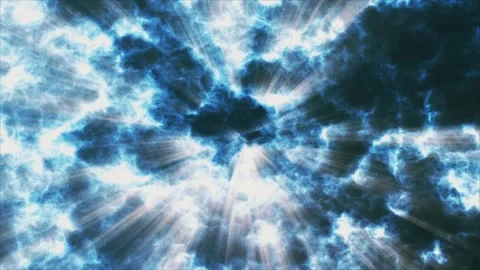 Sun rays beams animation, motion abstract background with sky blue pattern Stock Footage 278655550