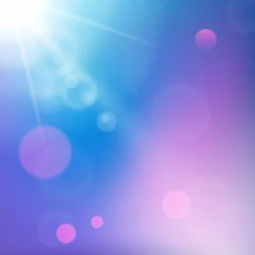 Sun rays on blue and purple colored background Stock Illustration