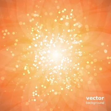 Sun Rays with Bubbles Vector Illustrazione stock