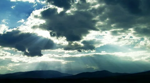 Sun rays cloud  ( Series 7 - Version from 1 to 20 )[ CLOUD COLLECTION Series16 ] 库存影片 2906480