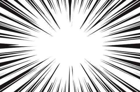 Sun Rays for Comic Books Radial Background Vector Stock Illustration