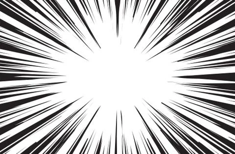 Sun Rays for Comic Books Radial Background Vector Illustrazione stock