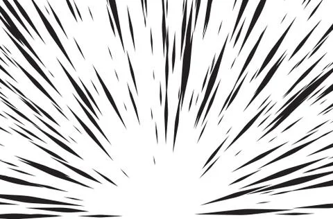 Sun Rays for Comic Books Radial Background Vector Stock Illustration