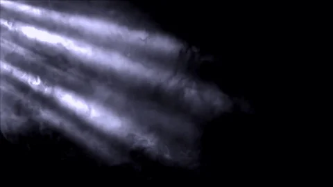 Sun Rays, Dust, spotlights,  lighting flare animation on a dark background, a Video stock 83161181