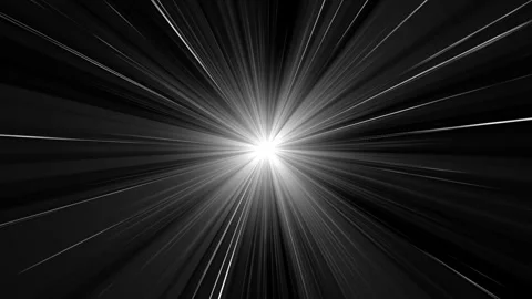 Sun rays with glowing star particles animation on a dark background. Vídeo Stock 336351425