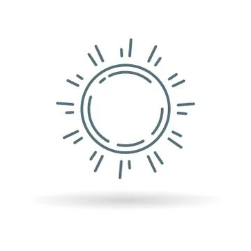 Sun rays icon Stock Illustration