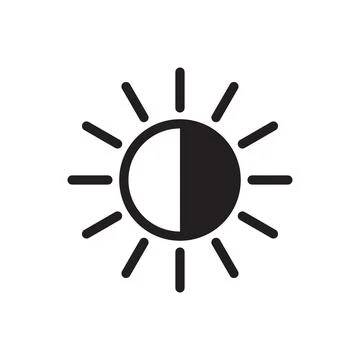 Sun with rays icon vector for your web design, logo, UI. illustration Stock-Illustration