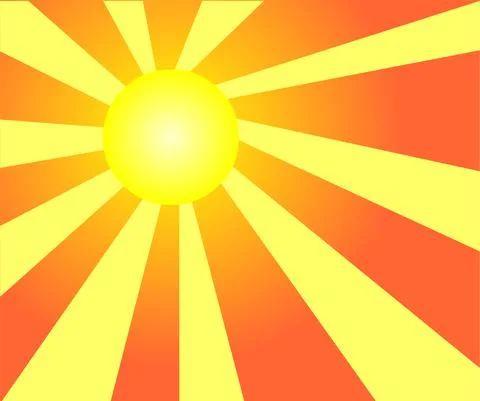 Sun rays Stock Illustration