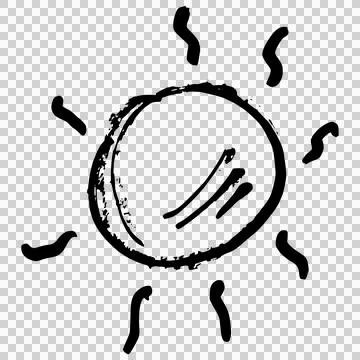 Sun with rays 스톡 일러스트