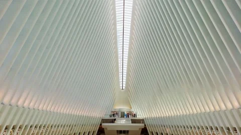 Sun Rays Oculus station World Trade Center 4K Video stock 151461863
