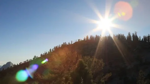Sun Rays At Olmsted Point, Yosemite California Stock Footage 119398739