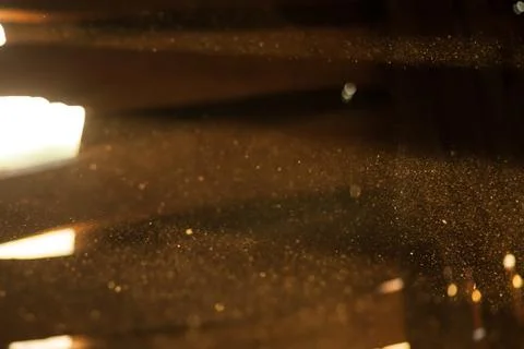 Sun rays out of focus dark abstract background Stock Photos