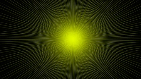 Sun rays pattern yellow, black background animation. Stripes sun rotating motion Stock Footage 165876270
