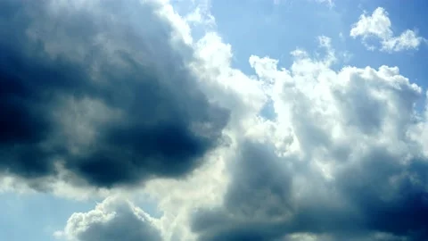 Sun rays piercing through clouds timelapse - 8K Stock Footage 155112616