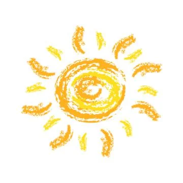 Sun rays shows summer time and beam Иллюстрация