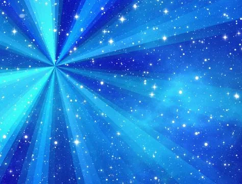 Sun rays with small many light stars Illustrazione stock