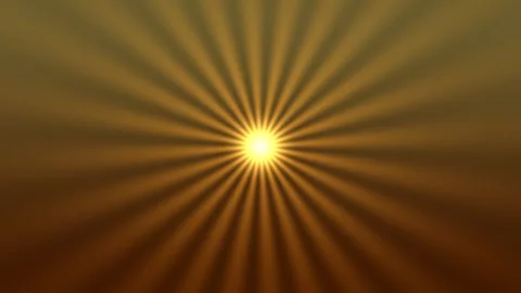Sun rays spreading in warm shades of gold and brown Video stock 338224242