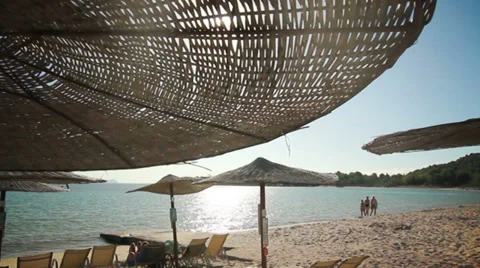 Sun rays on summer vacation Stock Footage 33665679