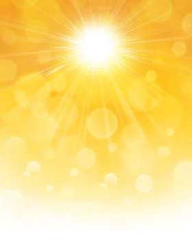 Sun rays in summertime Stock Photos